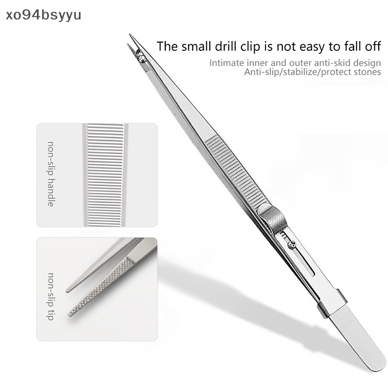 Nhíp xo94bsyyu Bằng Thép Không Gỉ Chuyên Dụng Cho Đính Đá Quý DIY