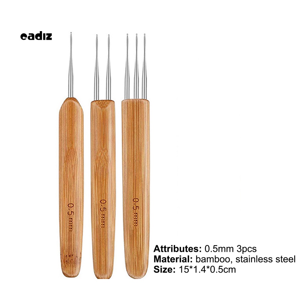 1 Bộ Kim Móc Đan Len Bằng Thép Không Gỉ Thân Thiện Với Môi Trường