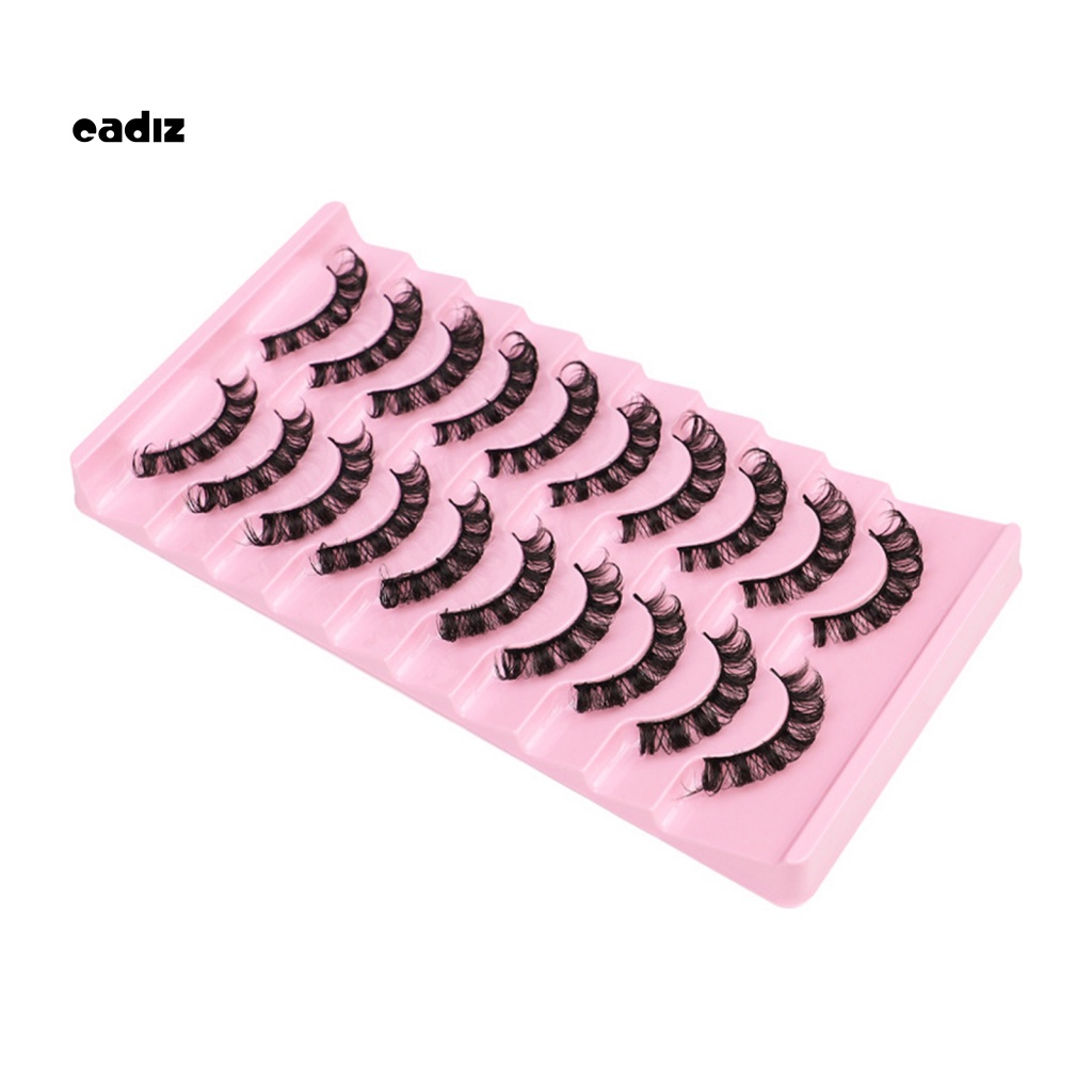 Hộp 20 Lông Mi Giả Dày Cong Trang Điểm Làm Đẹp Cho Nữ