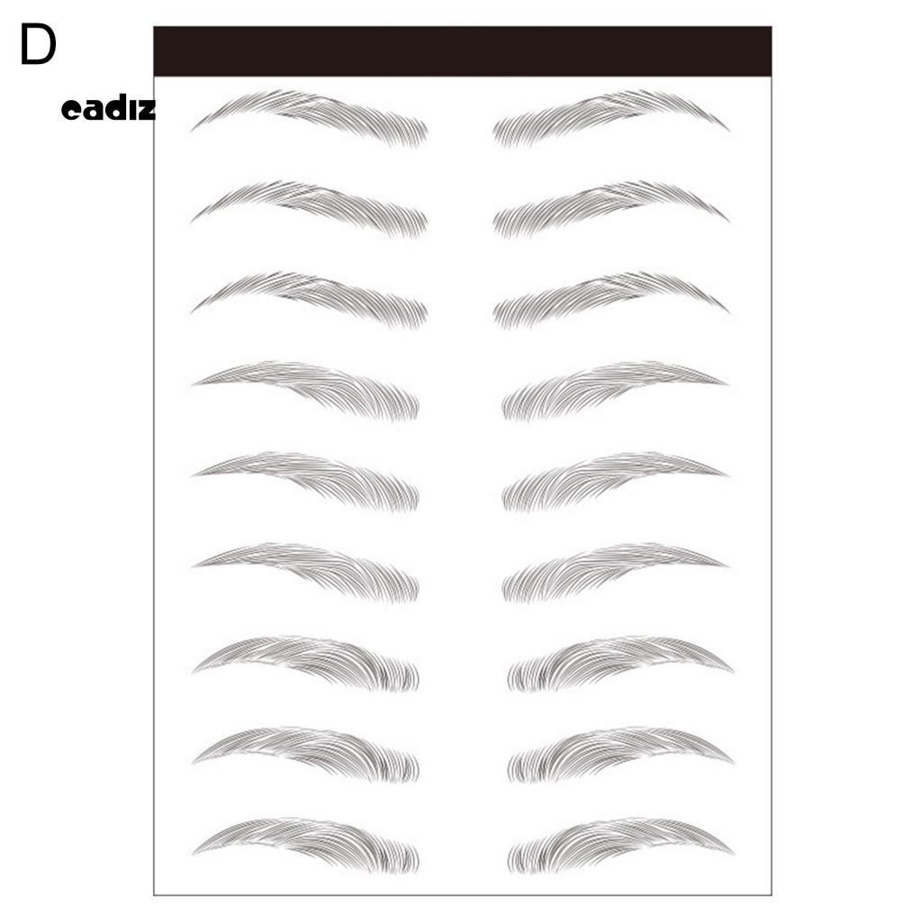 1 Tờ Miếng Dán Lông Mày Tạo Hiệu Ứng 3D Bán Vĩnh Viễn Kháng Nước Cho Nữ