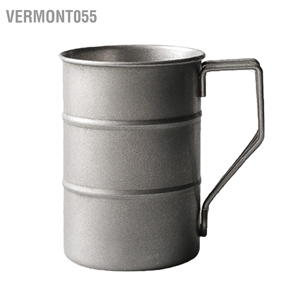 Vermont055 Cốc bia 304 Thép không gỉ Phong cách Retro Hình dạng tre tròn cắm trại cho trong nhà ngoài trời