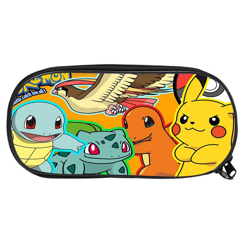 Túi Đựng Bút Khóa Kéo Sức Chứa Lớn In Họa Tiết Hoạt Hình Pokemon SY2 YS2