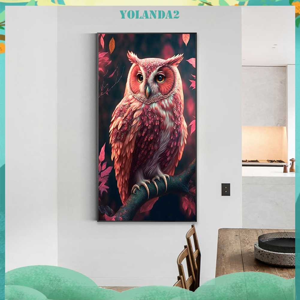 Tranh Đính Đá Kim Cương Toàn Bộ 5D DIY Hình Vẽ Con Cú