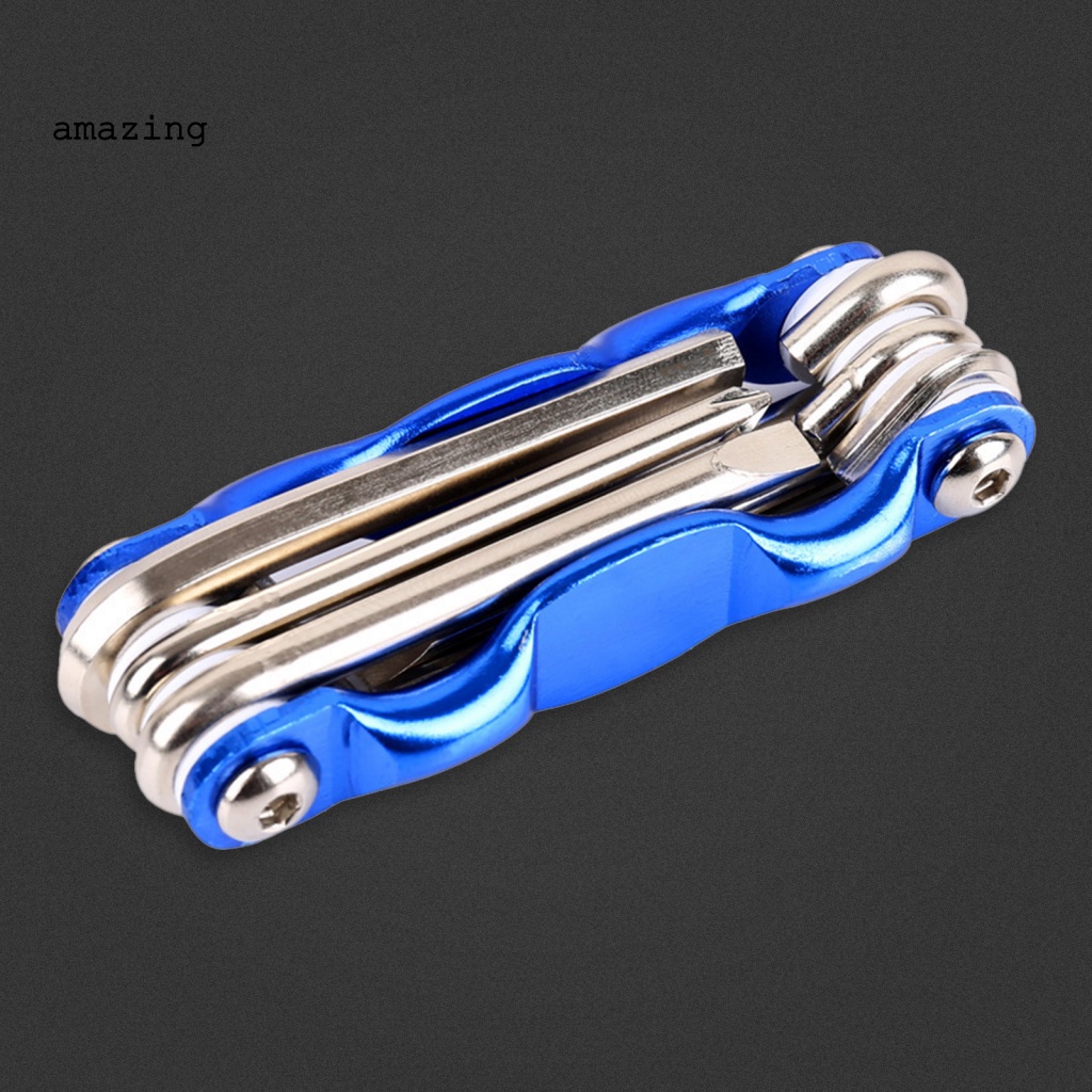 Bộ Cờ Lê Đầu Lục Giác 6 Trong 1 Chống Gỉ Có Thể Gấp Gọn Tiện Dụng Cho Xe Đạp