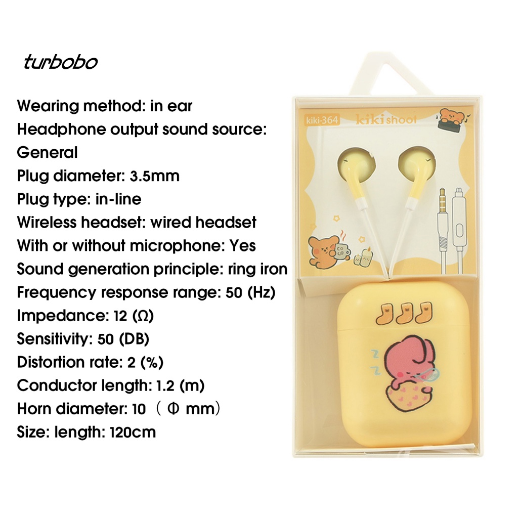 Tai Nghe Nhét Tai Jack 3.5mm Có Micro Âm Thanh Nổi Họa Tiết Hoạt Hình Dễ Thương Cho Bé