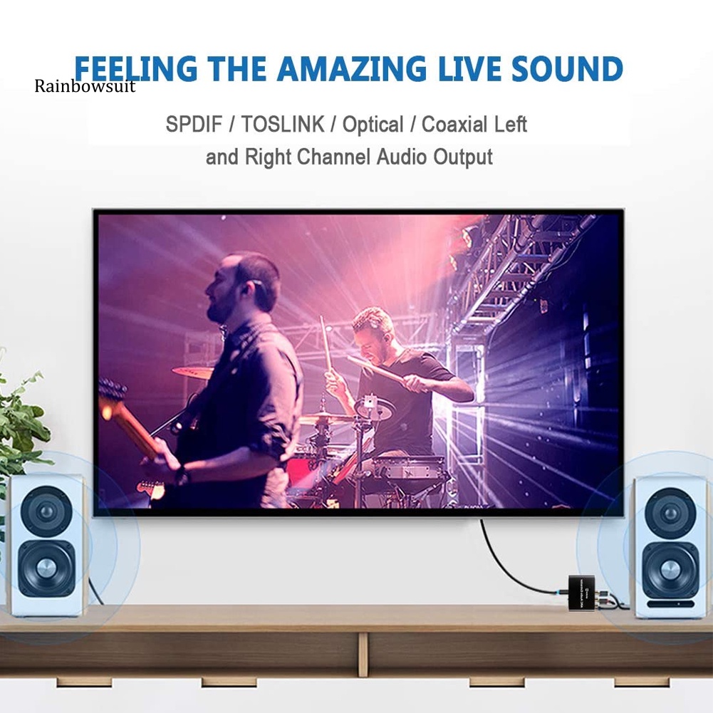 Bộ Chuyển Đổi Âm Thanh HDMI-compatible ARC 3.5mm Bằng Sợi Đồng Trục