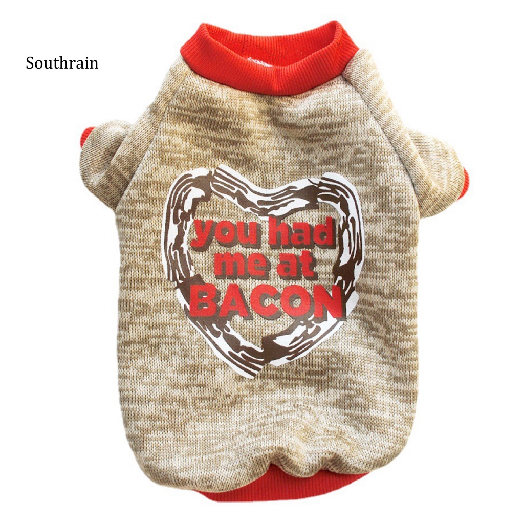 Áo Sweater Mềm Mại In Họa Tiết Chữ Giữ Ấm Mùa Đông Dành Cho Cún Cưng