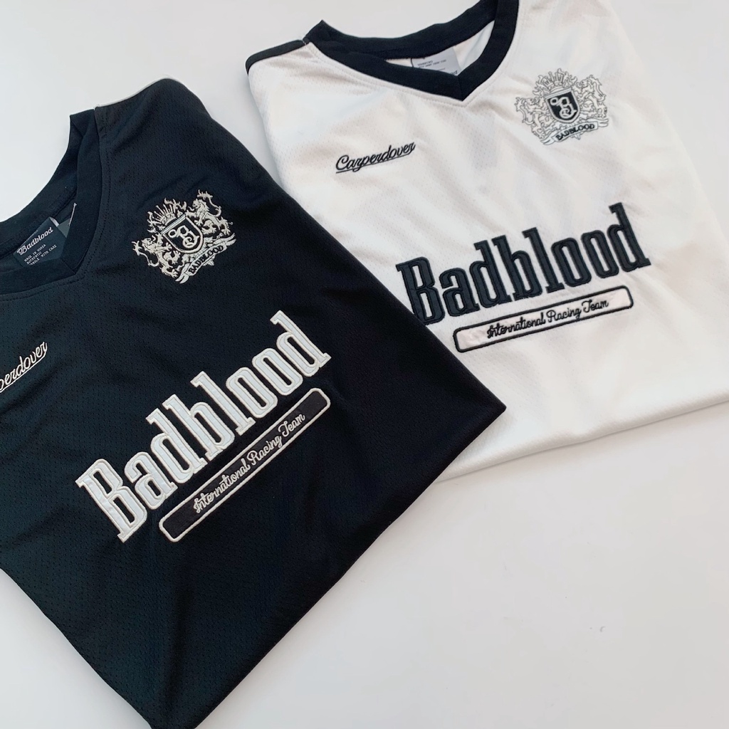 Áo Thun T-Shirt Tay Ngắn In Chữ Badblood Hàn Quốc Mùa Hè 2023
