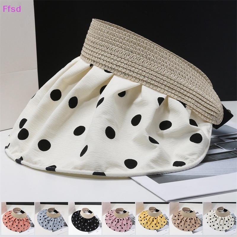 {Ffsd} Mũ Che Nắng Vành Rộng Mềm Mại Chống Tia UV Hai Công Dụng Thời Trang Mùa Hè Có Thể Gập Lại Dành Cho Bạn Nữ Đi Biển Ngoài