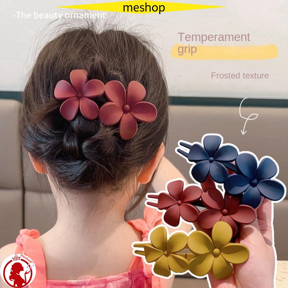 Set 4 Kẹp Tóc Hoa Đôi Tạo Kiểu Tóc Thời Trang Dành Cho Nữ