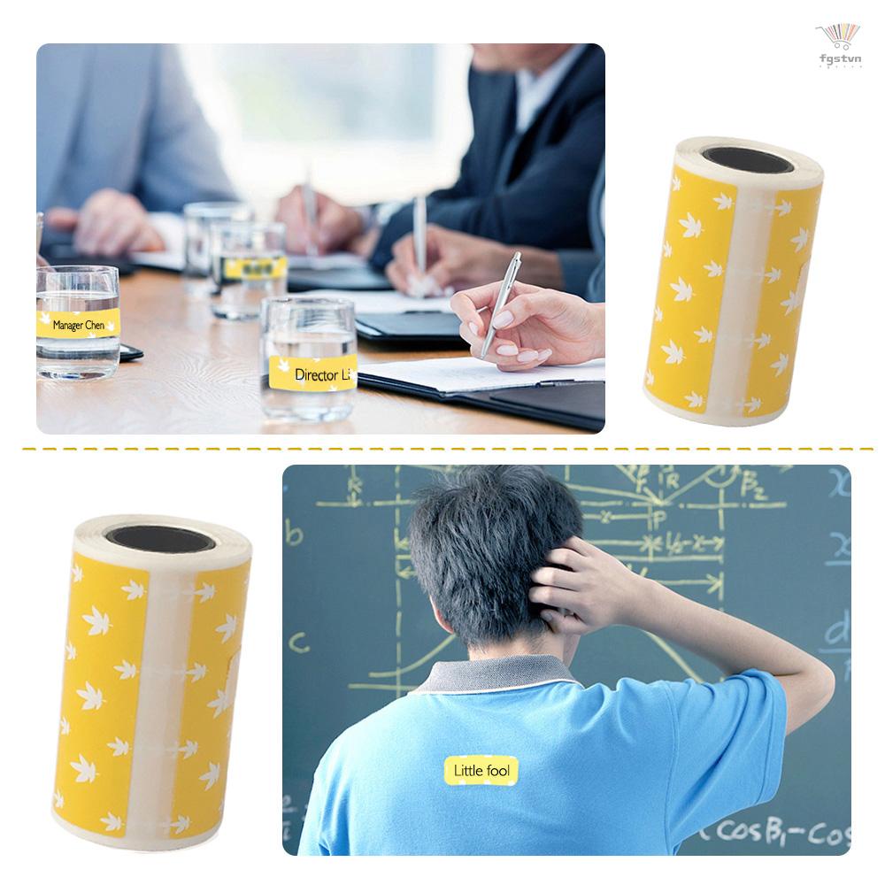 3 Cuộn Nhãn Dán Nhiệt Trong Suốt Hoạt Hình Dễ Thương 57 * 30mm  Cho Máy In Nhiệt PeriPage A6