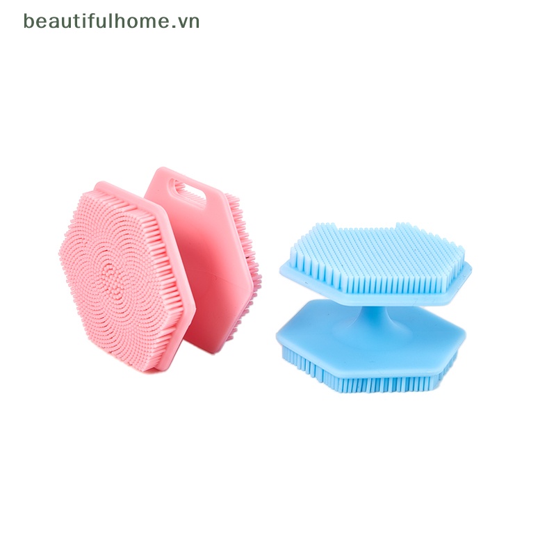 Bàn Chải Silicone Rửa Mặt Mát Xa Tiện Dụng