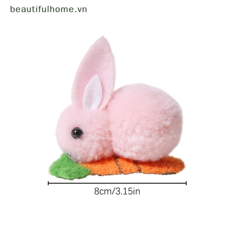 Kẹp Tóc Hình Thỏ Đính Bóng Lông Dễ Thương Cho Bé Gái