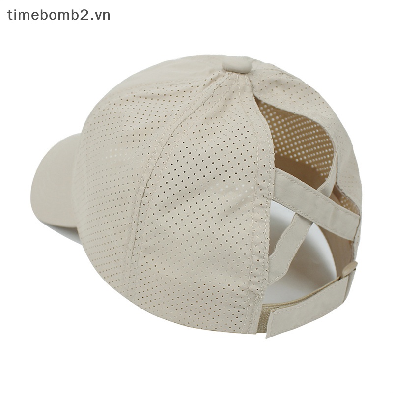 Mũ Lưỡi Trai Phối Lưới Thoáng Khí Có Thể Điều Chỉnh Thời Trang Cho Nữ