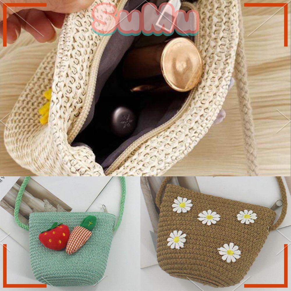 Túi Xách Đeo Vai Mini Họa Tiết Hoa Cúc Dễ Thương Xinh Xắn Dành Cho Bé