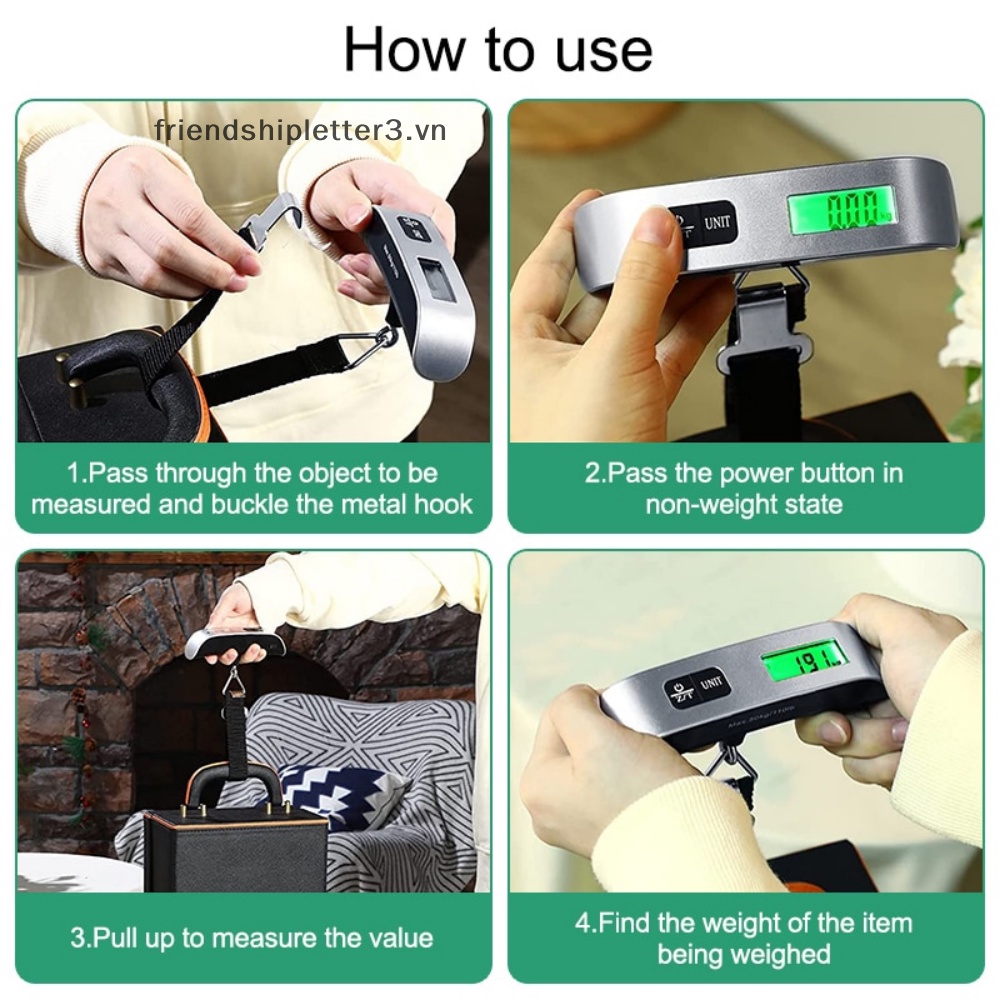 / / Mới / / Cân Hành Lý Du Lịch Có Màn Hình LCD Kỹ Thuật Số