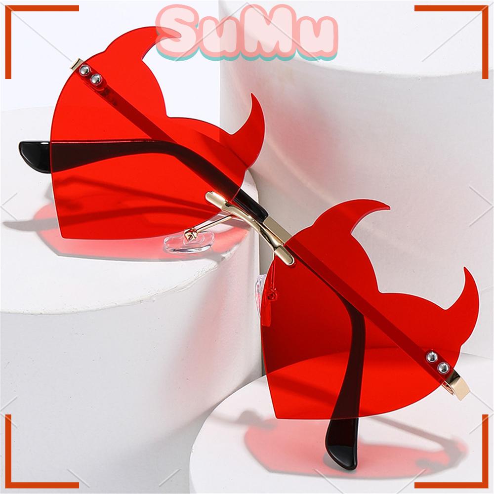 Kính Mát Không Gọng Chống Tia UV Thời Trang Halloween