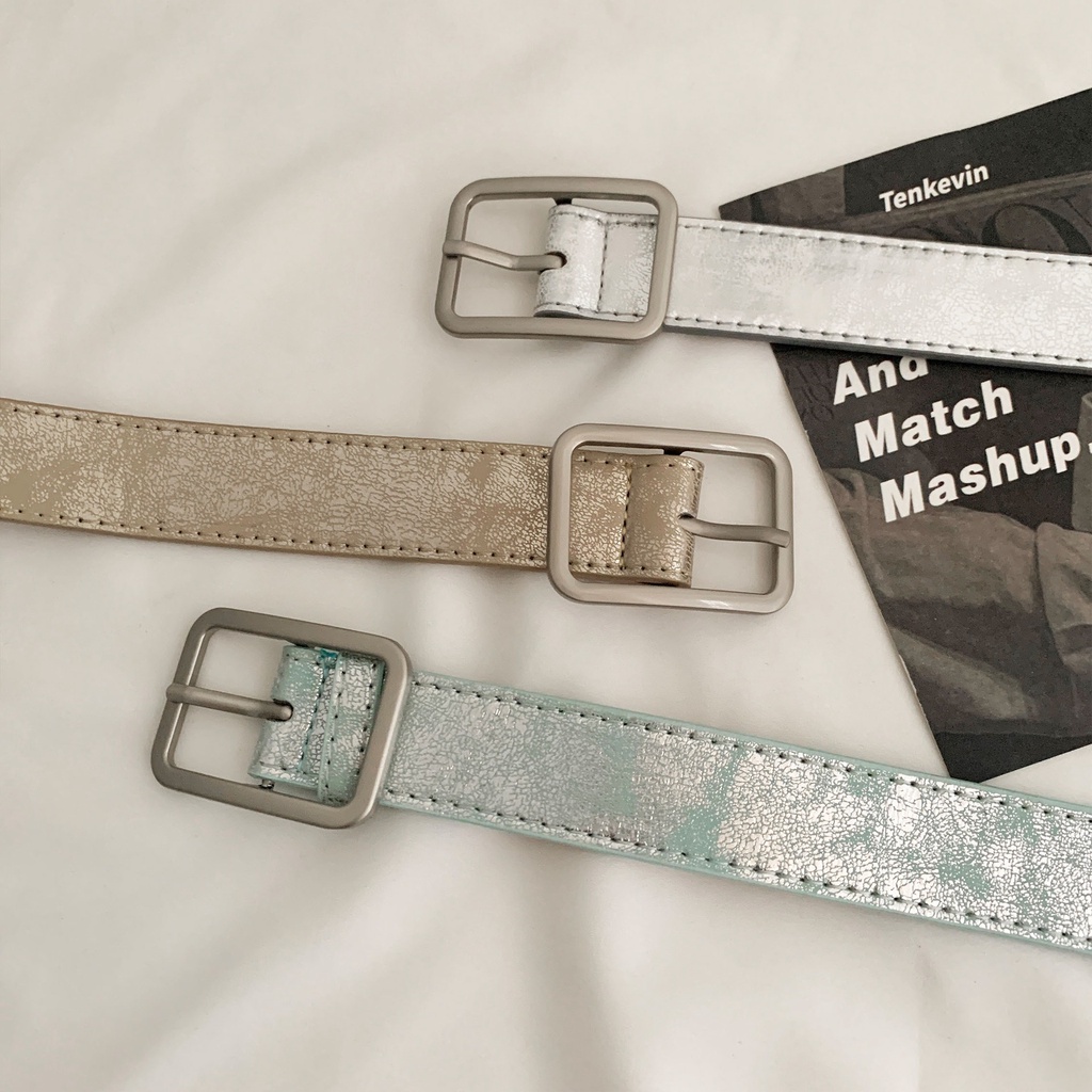 Thắt Lưng Màu Đen Phong Cách Instagram Retro Hàn Quốc Cá Tính Cho Nữ