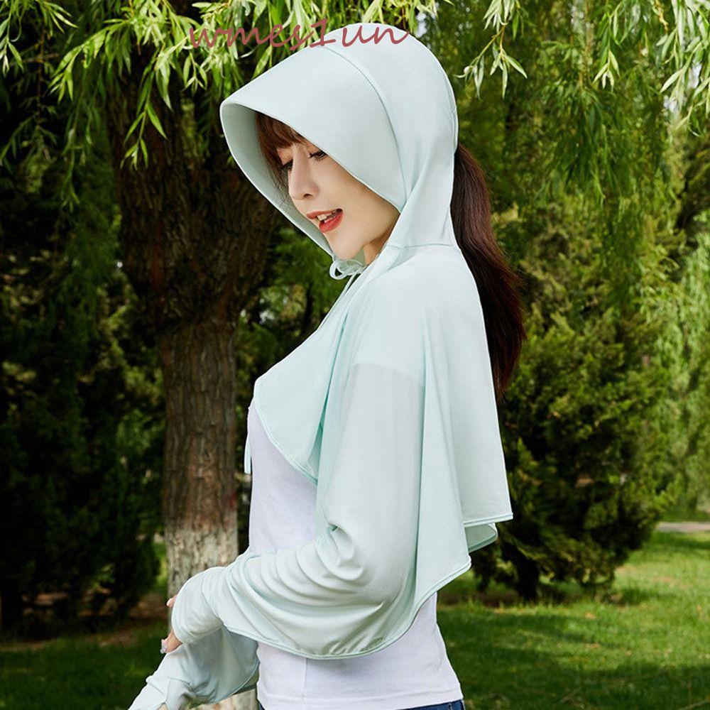 Nón Tai Bèo Vành Rộng Chống Tia UV Bằng Vải Lụa Lạnh WMES15H Dành Cho Bạn Nữ