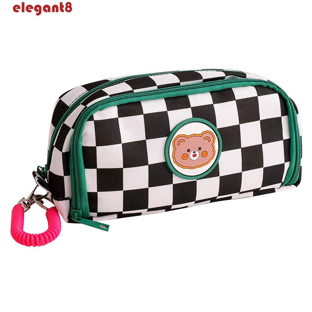 Túi Đựng Bút Chì Sức Chứa Lớn Họa Tiết Chú Gấu Dễ Thương Tiện Dụng Cho Học Sinh
