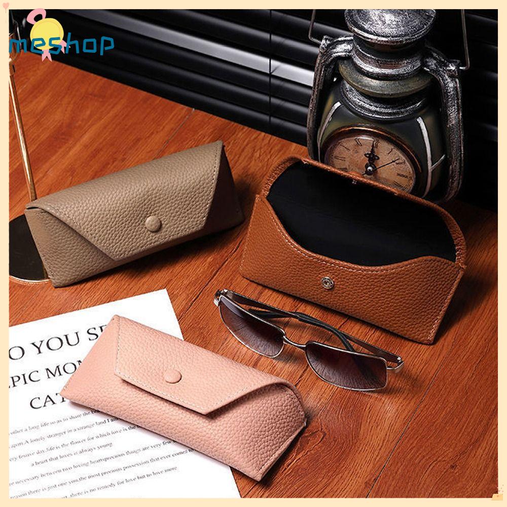 Bao Da PU Đựng Mắt Kính Chống Áp Lực Nhiều Màu