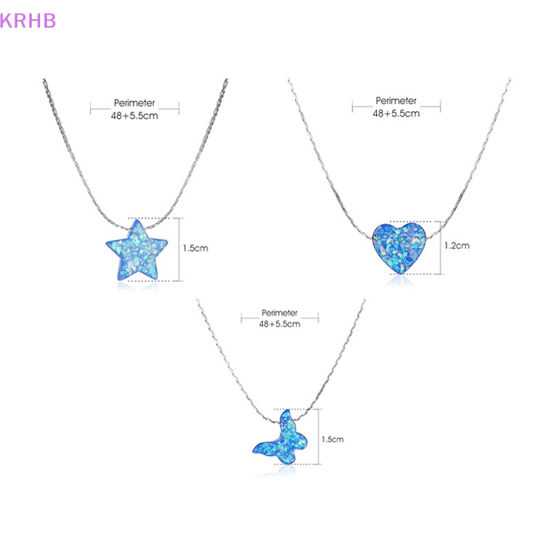 Vòng cổ Mặt Hình Ngôi Sao / Bướm Bằng Nhựa Màu Sắc Lãng Mạn Thời Trang Cho Nữ Mới