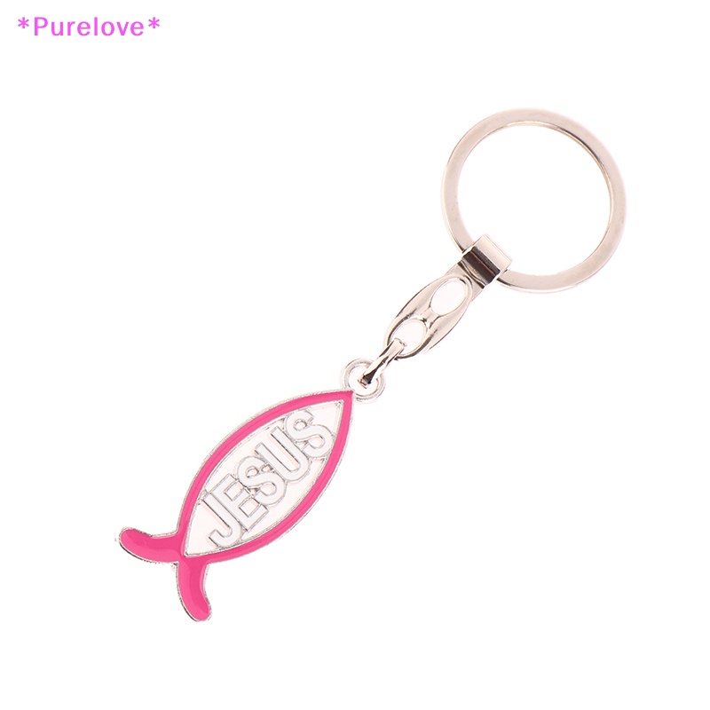 Móc Khóa Hình Chú Cá Và Chúa Jesus Trang Trí Nhà Cửa Mới