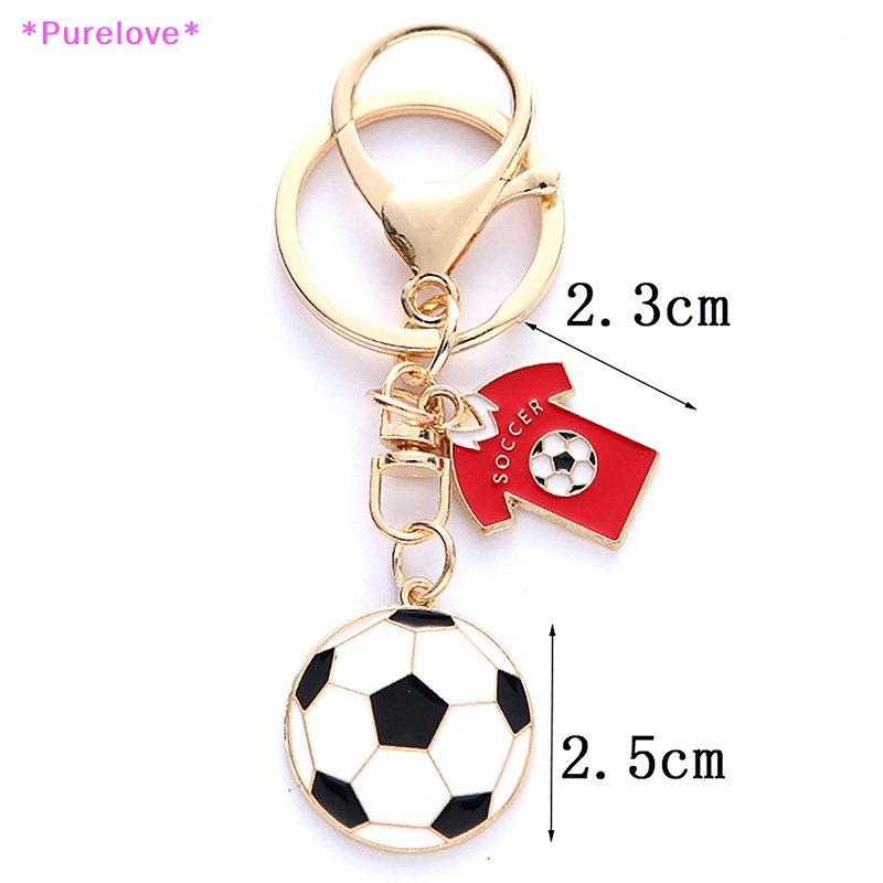 Móc Khóa Hình Quả Bóng Đá Mini Bằng Kim Loại Dành Cho Fan Hâm Mộ Mới