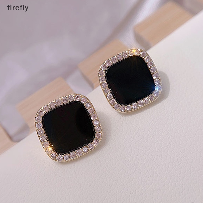 Bông Tai Đính Đá Zircon Lấp Lánh Dành Cho Nữ