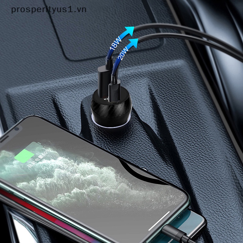 Củ Sạc Nhanh USB 20W PD Type-C QC 3.0 Chống Nước Chuyên Nghiệp 1 [VN] Cho Hầu Hết Các Mẫu Xe Hơi