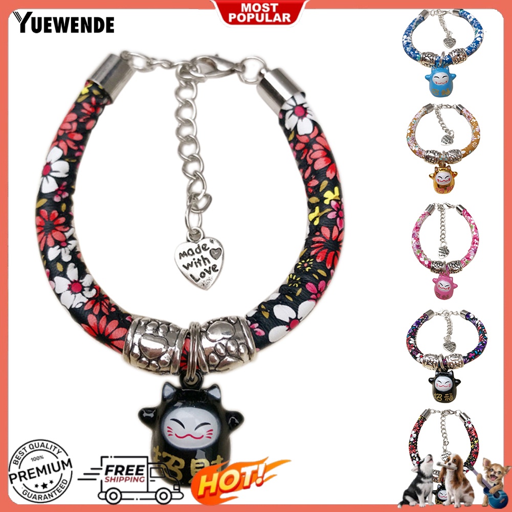 Vòng Cổ Choker Họa Tiết Hoa Dễ Thương Cho Thú Cưng