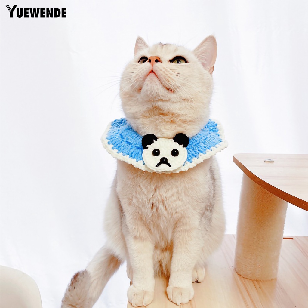 Băng Đô Đan Len Hình Gấu Trúc Dễ Thương Cho Mèo Cưng