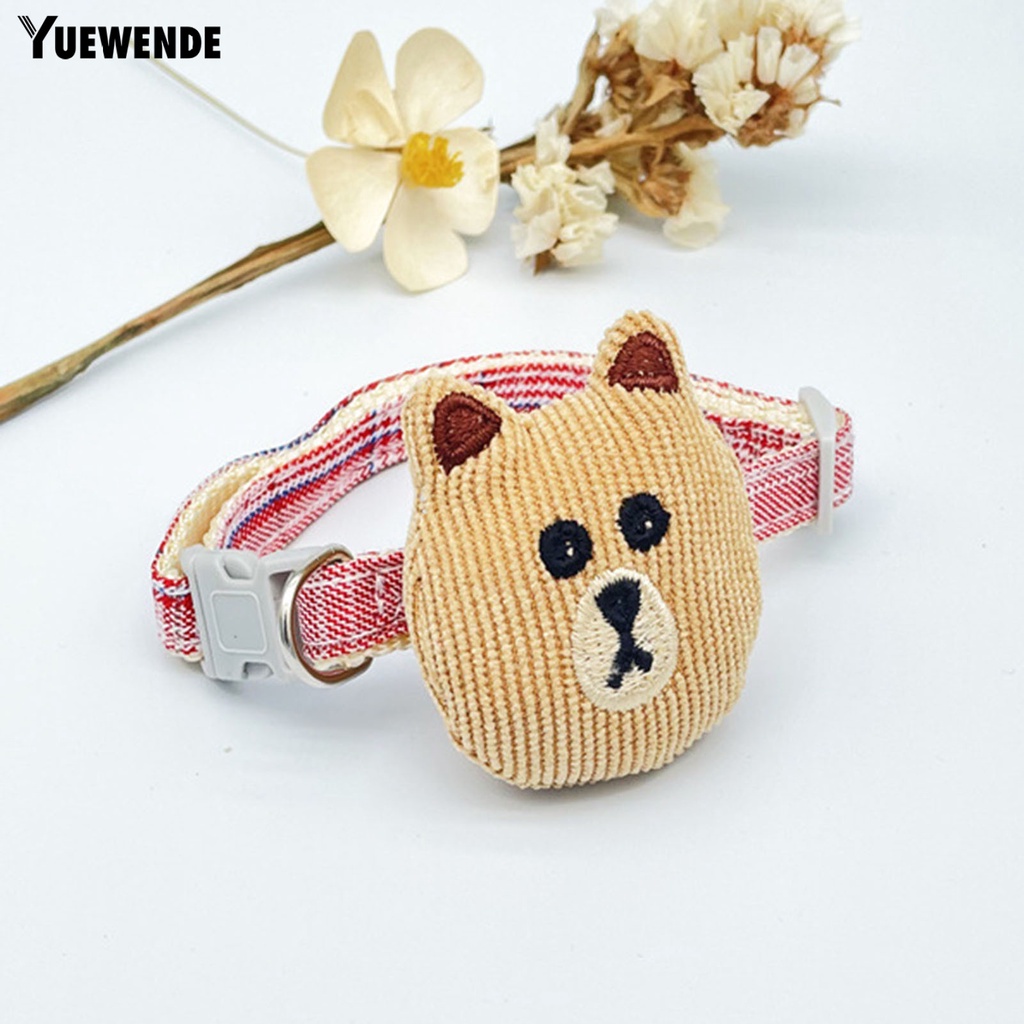 Vòng Cổ Bằng Vải Thoát Hiểm Họa Tiết Gấu Hoạt Hình Dễ Thương Cho Thú Cưng