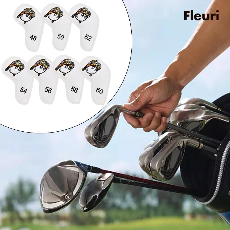 Bộ 7 Vỏ Bọc Đầu Gậy Đánh Golf Bằng Sắt Kiểu Cổ Điển