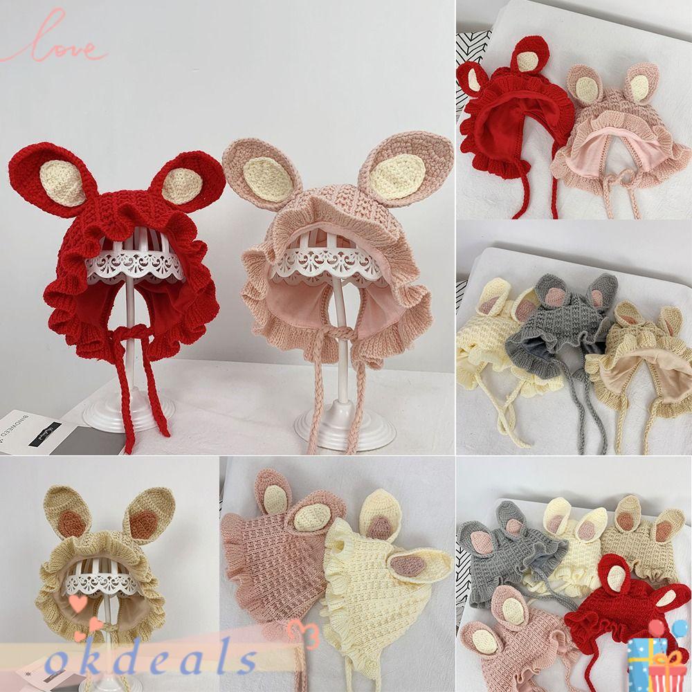 Mũ Tai Thỏ Cột Dây Chống Gió Bảo Vệ Tai Dễ Thương