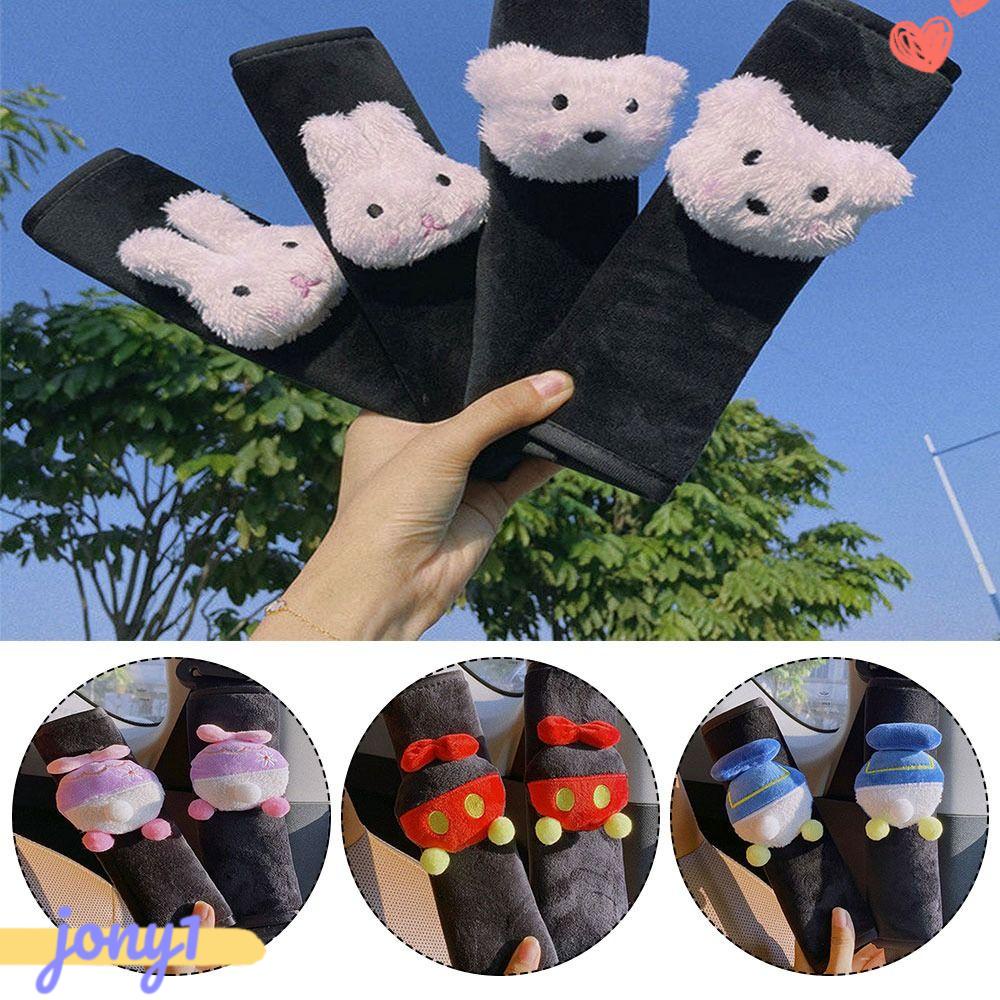 1 Cặp Vỏ Bọc Dây Thắt An Toàn Xe Hơi Bằng Vải Bông Cho Bé