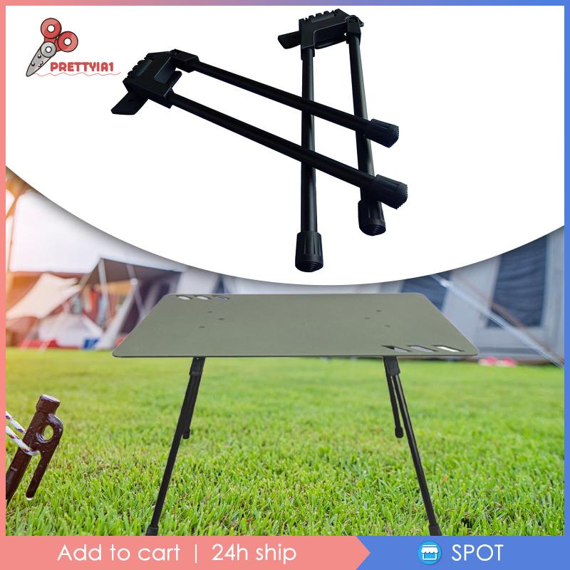 [Prettyia1] 2 Chân Bàn Nylon Gấp Được DIY Cho Bàn Cà Phê