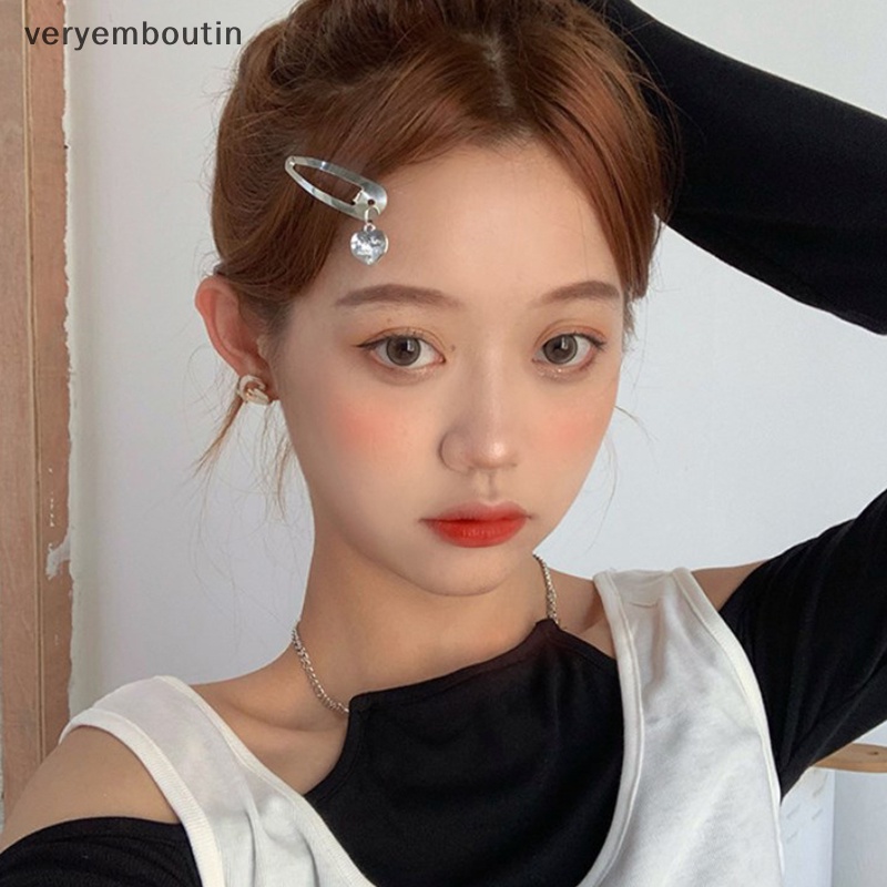 Set 2 Kẹp Tóc Nơ Bằng Kim Loại Thời Trang Cho Nữ