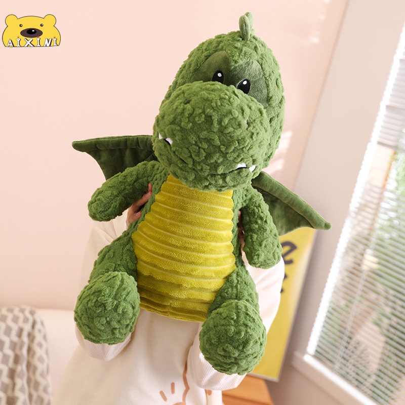 Gấu bông khủng long búp bê khủng long Gối Khủng Long Xanh búp bê khủng long có cánh thú nhồi bông quà tặng trẻ em Món quà sinh nhật