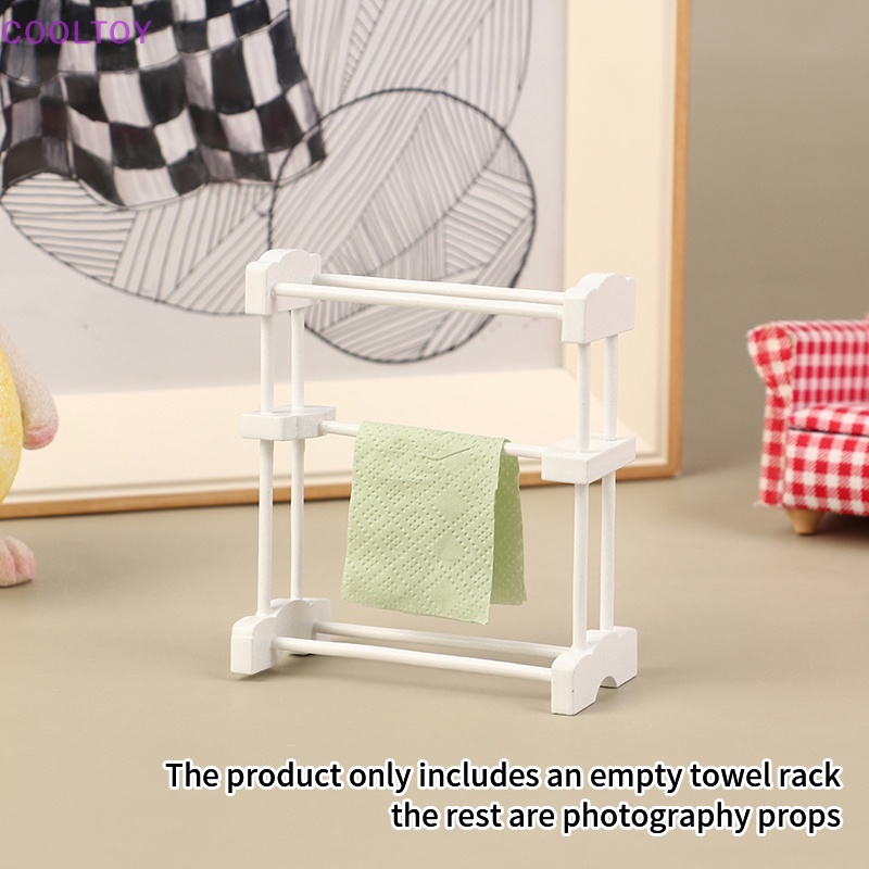 Giá Phơi Khăn Lau Tay Đồ Chơi Búp Bê Tỷ Lệ 1: 12