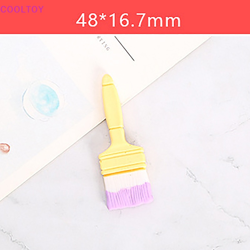 Set 5 Bàn Chải Mini Bằng Resin Dễ Thương Trang Trí Nhà Búp Bê