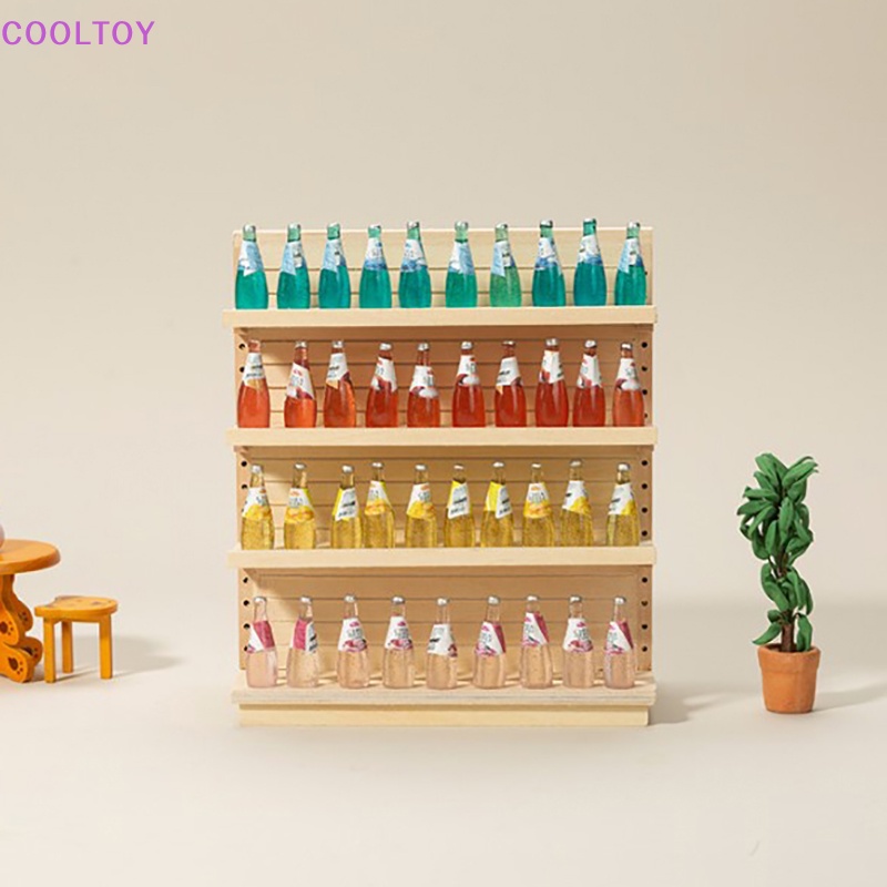 Cooltoy Kệ Gỗ Hai Mặt Mini Tỉ Lệ 1: 12 Trang Trí Nhà Búp Bê