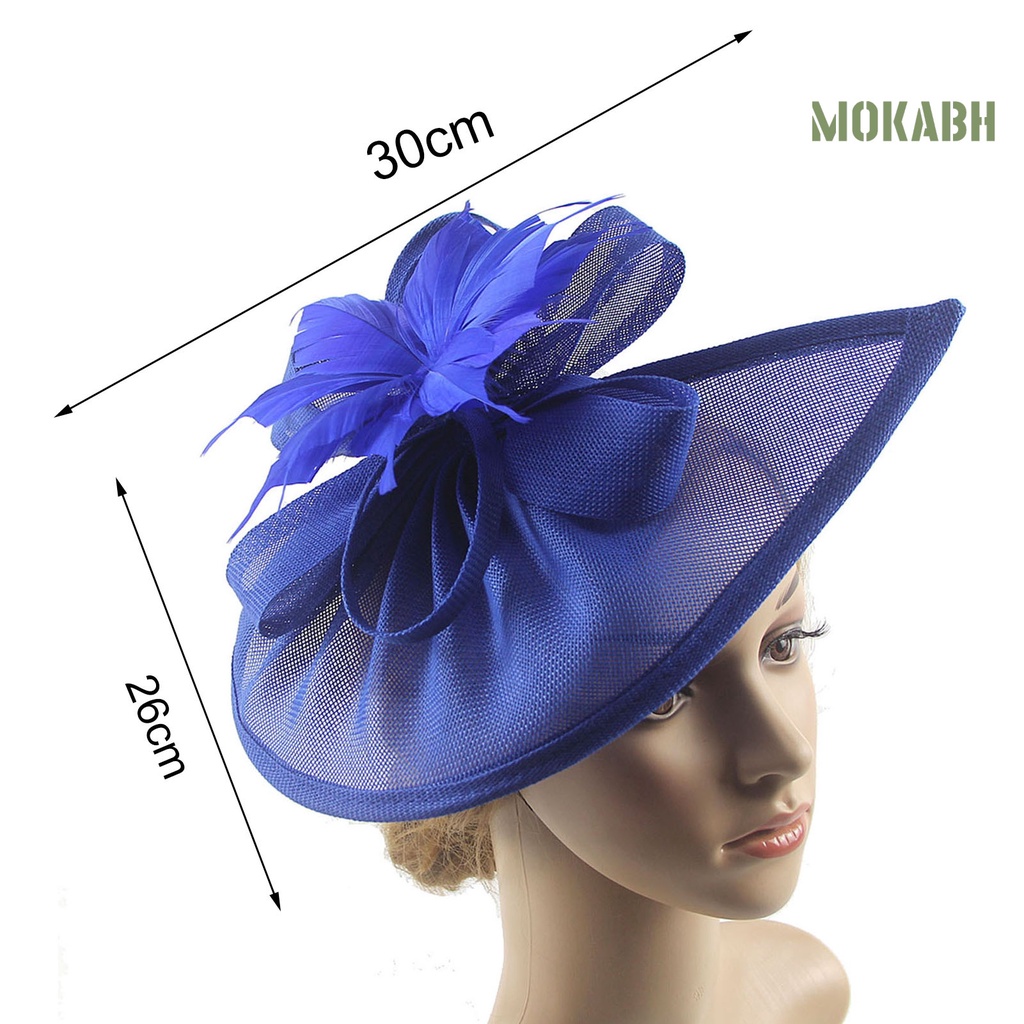 Mũ Lưới Đính Hoa Và Lông Vũ Đa Năng Phong Cách Vintage Dành Cho Tiệc Cocktail