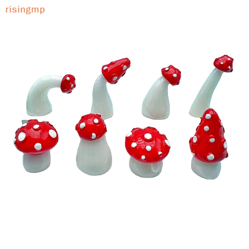 Set 2 Mô Hình Nấm Mini Phát Sáng Dùng Để Trang Trí