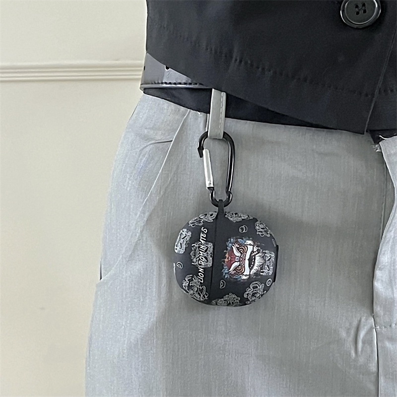 Vỏ Bảo Vệ Hộp Sạc Tai Nghe Bluetooth Không Dây VIVO TWS Air Bằng tpu Mềm Nhám Hình Sư Tử Hoạt Hình