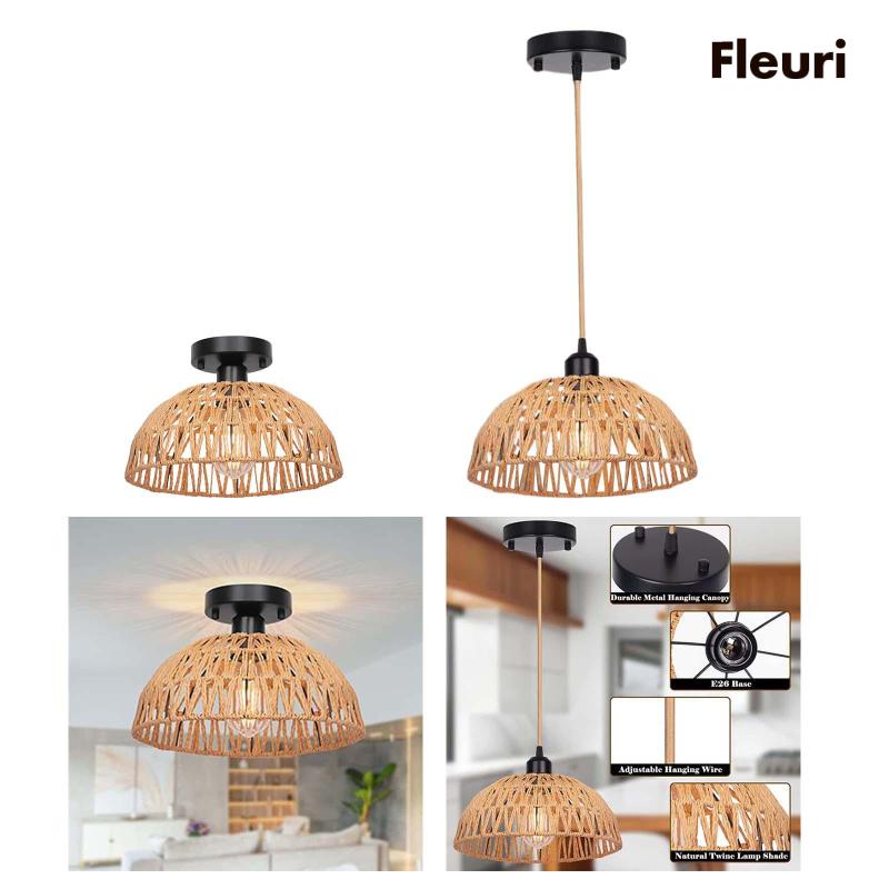 Chụp Đèn Bằng Mây Đan Tay Độc Đáo Trang Trí Phòng Ngủ / Nhà Hàng