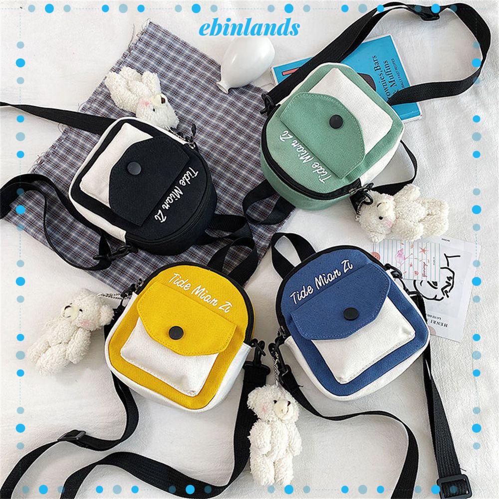 Túi Đeo Chéo Vải Bố Thời Trang Phong Cách Châu Âu Cho Nữ