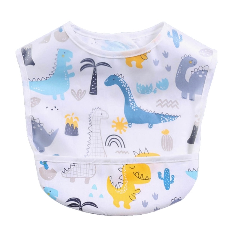 Yếm Ăn Dặm Bằng EVA Chống Thấm Nước Kèm Túi Đựng Tiện Dụng Cho Bé