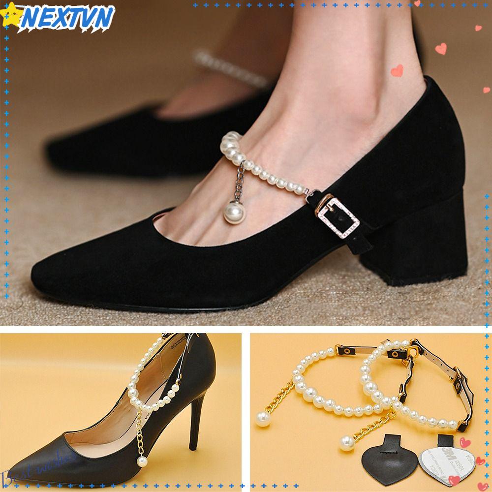 Dây Xích Đeo Mắt Cá Chân Gắn Giày Cao Gót Thời Trang Nữ