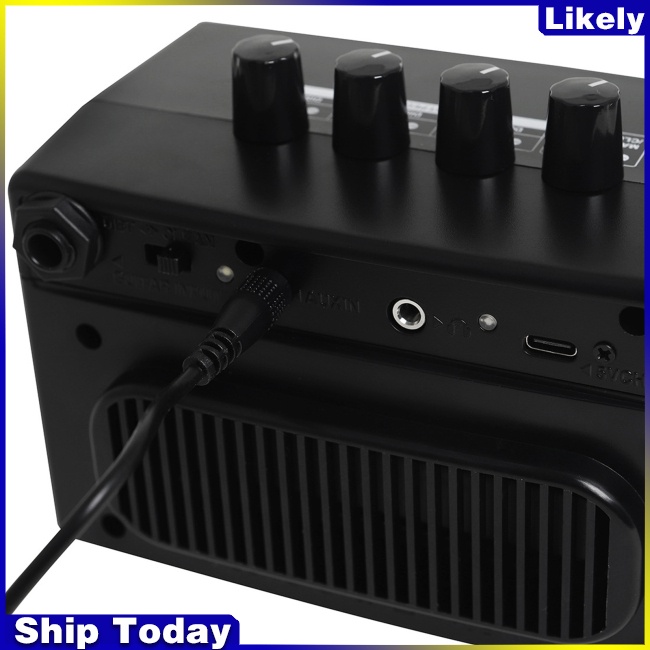 Loa Khuếch Đại Âm Thanh Mini 5w Di Động Tiện Dụng Cho Đàn Guitar Điện / Biểu Diễn Ngoài